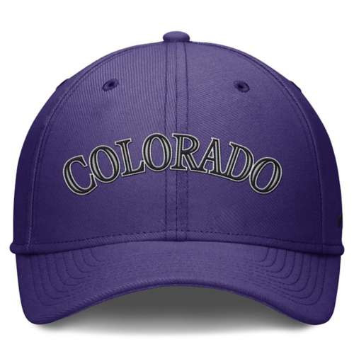 Nike Colorado Rockies Swoosh Logo Flexfit Hat