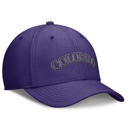 Nike Colorado Rockies Swoosh Logo Flexfit Hat