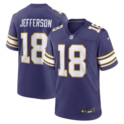 Nike Minnesota Vikings No18 Justin Jefferson Gold Women's Stitched NFL Limited Inverted Legend 100th Season Jersey