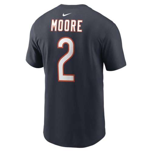 Nike Chicago Bears DJ Moore #2 Name & Number T-Shirt