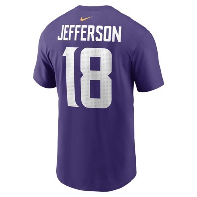Nike Minnesota Vikings Justin Jefferson #18 Name & Number T-Shirt
