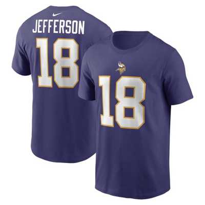 Justin Jefferson Minnesota Vikings Nike Name & Number T-Shirt - Purple