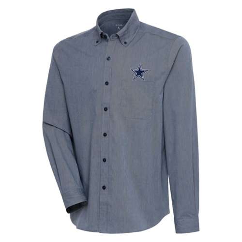 Men's Dallas Cowboys Navy Lou Full-Button Baseball Jersey Shirt