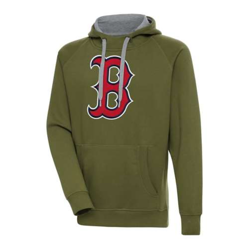 Antigua Boston Red Sox Chest Logo Victory Hoodie