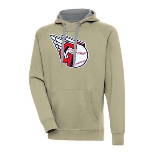 Antigua Cleveland Guardians Chest Logo Victory Hoodie