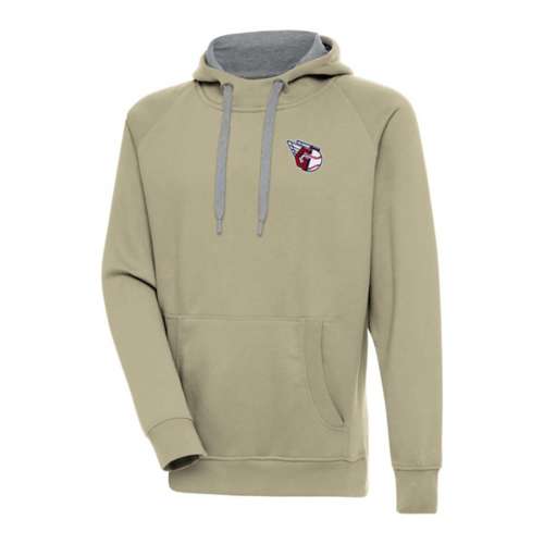 Antigua Cleveland Guardians Left Chest Logo Victory Hoodie