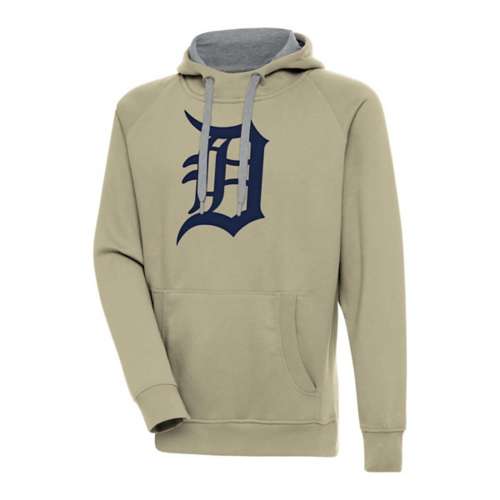 Antigua Detroit Tigers Chest Logo Victory Hoodie