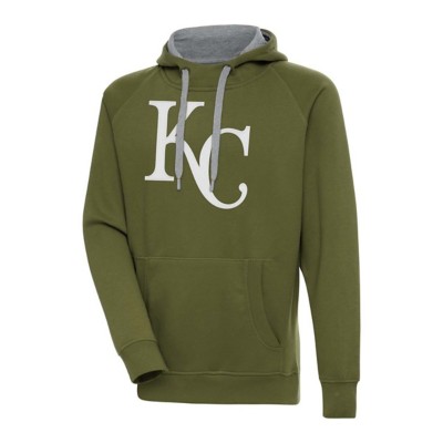 Antigua Kansas City Royals Chest Logo Victory Hoodie