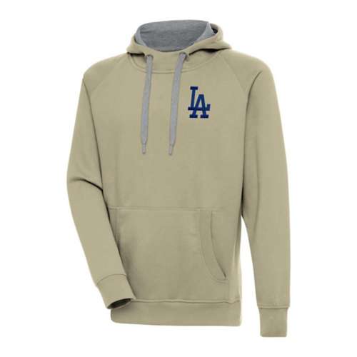 Antigua Los Angeles Dodgers Left Chest Logo Victory Hoodie