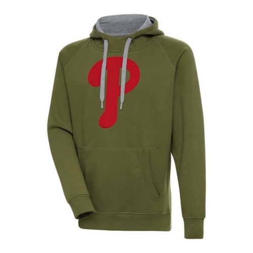 Antigua Philadelphia Phillies Chest Logo Victory Hoodie - Primary Image