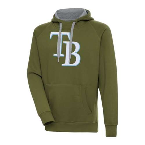 Antigua Tampa Bay Rays Chest Logo Victory Hoodie