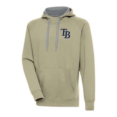 Antigua Tampa Bay Rays Left Chest Logo Victory Hoodie