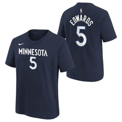 Nike Kids' Minnesota Timberwolves Anthony Edwards #5 Icon Name & Number T-Shirt