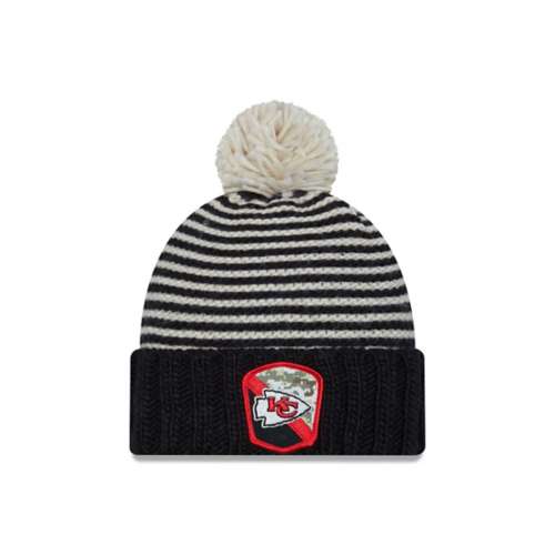 San Francisco 49ers 2023 Cold Weather Historic Pom Knit Hat, White, NFL by New Era