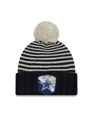 New Era Women's Dallas Cowboys 2023 Salute To Service Pom Beanie