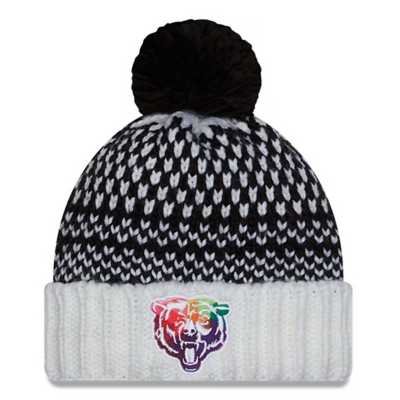 New Era Women's Chicago Bears On-Field Crucial Catch Pom Knit Hat - Macy's