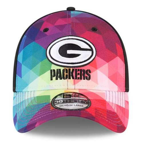 Green Bay Packers New Era 2023 Crucial Catch 39THIRTY Flexfit Hat M/L Multi/Black