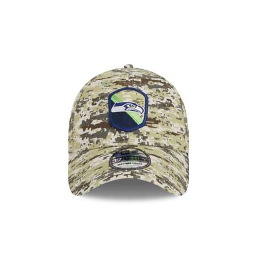 Seattle Seahawks New Era 2023 Salute to Service 39THIRTY Flexfit Hat L/XL Camo