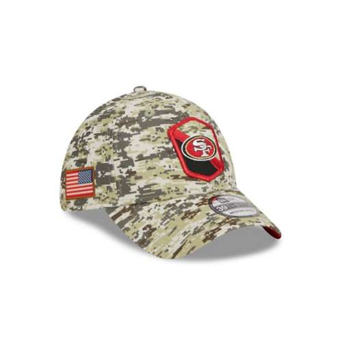 Men's New Era Stone San Francisco 49ers 2023 Salute to Service 39THIRTY Flex Hat Size: Small/Medium