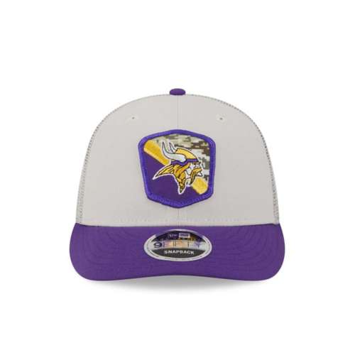 New Era Minnesota Vikings 2023 Salute To Service 9Fifty Low Profile Adjustable Hat