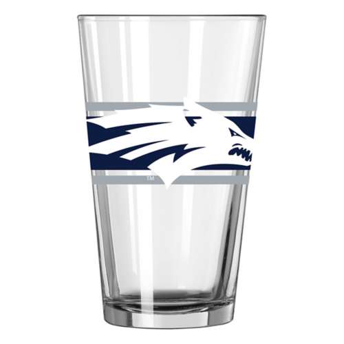 Logo Brands Nevada Wolf Pack 16oz Stripe Pint Glass