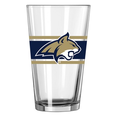 Logo Brands Montana State Bobcats 16oz. Stripe Pint Glass