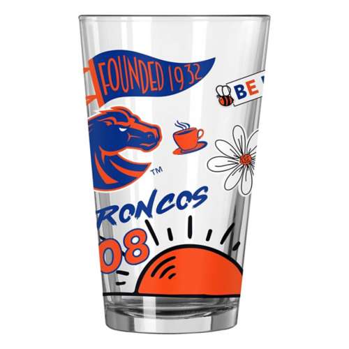 Logo Brands Boise State Broncos 16oz Native Pint Glass