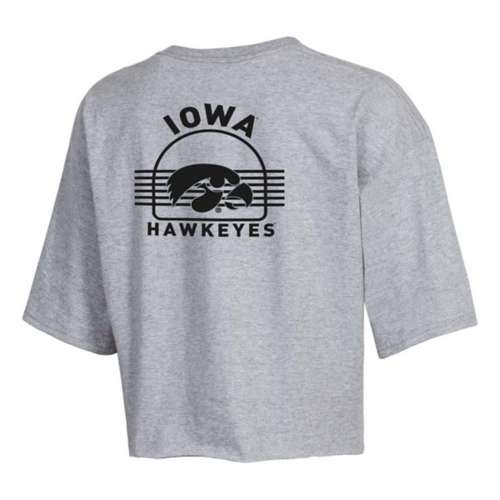 Champion Women's Iowa Hawkeyes Iowa Boyfriend Crop Top T-Shirt
