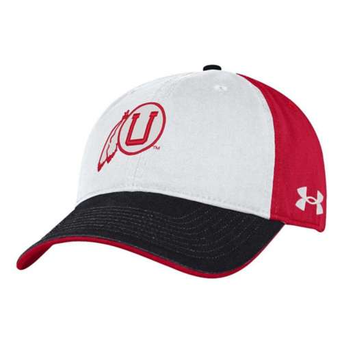 Wisconsin Badgers Under Armour Black Women's Block W Adjustable Cap