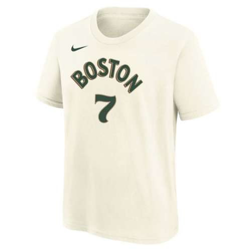 Nike Kids' Boston Celtics Jaylen Brown #7 2023 City Edition Name & Number T-Shirt