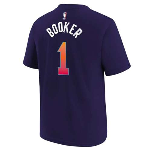 Nike Kids Phoenix Suns Devin Booker 1 2023 City Edition Name Number T Shirt