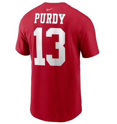 Nike San Francisco 49ers Brock Purdy #13 FUSE Name & Number T-Shirt
