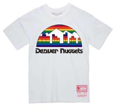 East Long Check Shirt Denver Nuggets Third Basic Logo T-Shirt