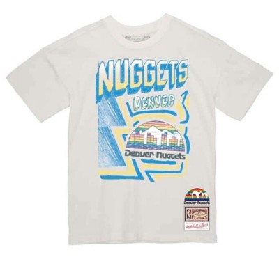 East Long Check Shirt Denver Nuggets Sidewalk Sketch T-Shirt