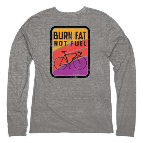 Men's Blue 84 Burn Fat Not Fuel Cycling T-Shirt