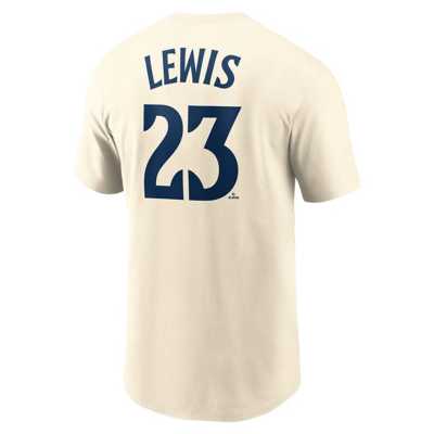 Men's Royce Lewis Minnesota Twins Nike Cream Name & Number T-Shirt