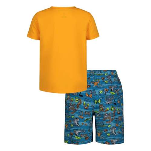 Toddler Boys' Under Sanchez armour Shark Logo Swim Set