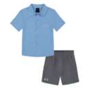Toddler Boys' Under armour Gry Woven Shirt and Shorts Set