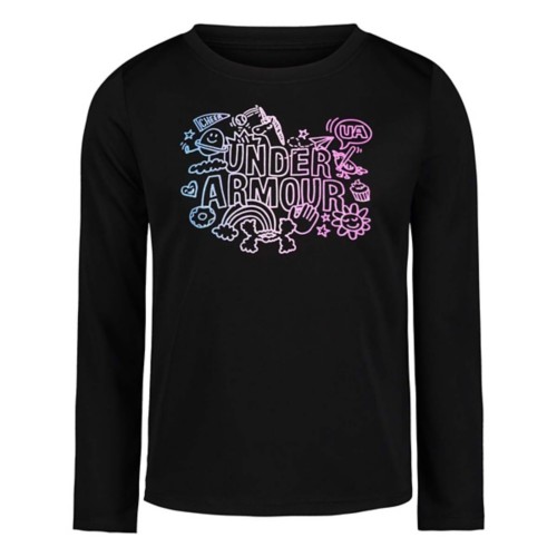 Toddler Girls Under Armour Tech Doodle Long Sleeve T Shirt SCHEELS