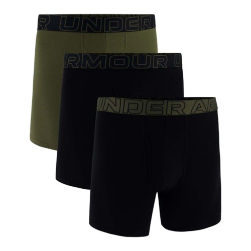 Men's Under Armour Performance Cotton 6" 3 Pack Boxer Briefs