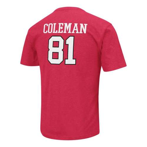 Colosseum Nebraska Cornhuskers Football Malachi Coleman #81 T-Shirt