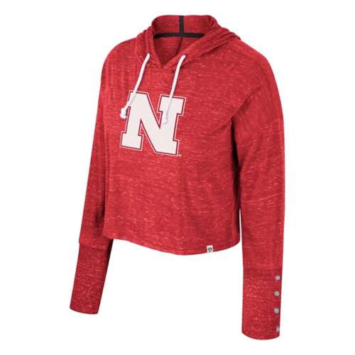 Colosseum Women's Nebraska Cornhuskers Hi Society Long Sleeve Crop