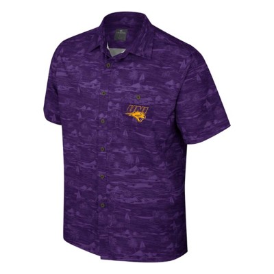 Colosseum Northern Iowa Panthers Ozark Camp Button Up