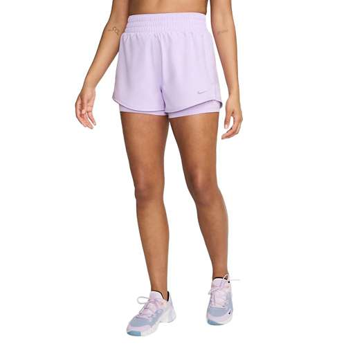 Women's nike green One Dri-FIT High-Waisted 2-in-1 Shorts