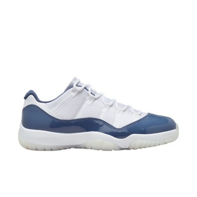 Men's Jordan Air 11 Retro Low "Diffused Blue"  Shoes - White/Midnight Navy-Diffused Blue