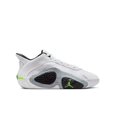 Big Kids' Jordan Tatum 2 Basketball Shoes - White/Electric Green/Black/Wolf Grey