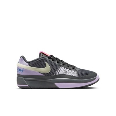 Big Kids' Nike Ja 1 Basketball Shoes - Iron Grey/Glow/Lilac Bloom/Photo Blue