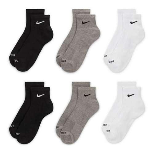 Adult janoski Nike Everyday Plus Cushioned 6 Pack Ankle Running Socks