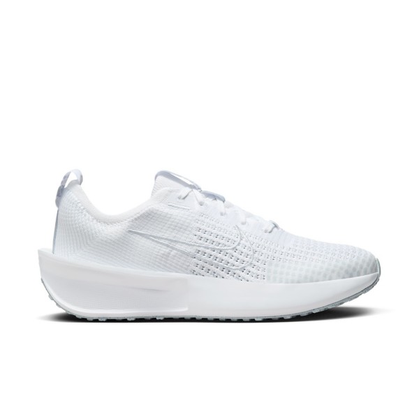 Women's Nike Interact Run Running Shoes 11 Regular White/Pure Platinum-Wolf Grey