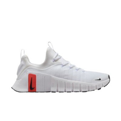 Men's Nike Free Metcon 6 Training Shoes - White/Black-Picante Red-Pure Platinum